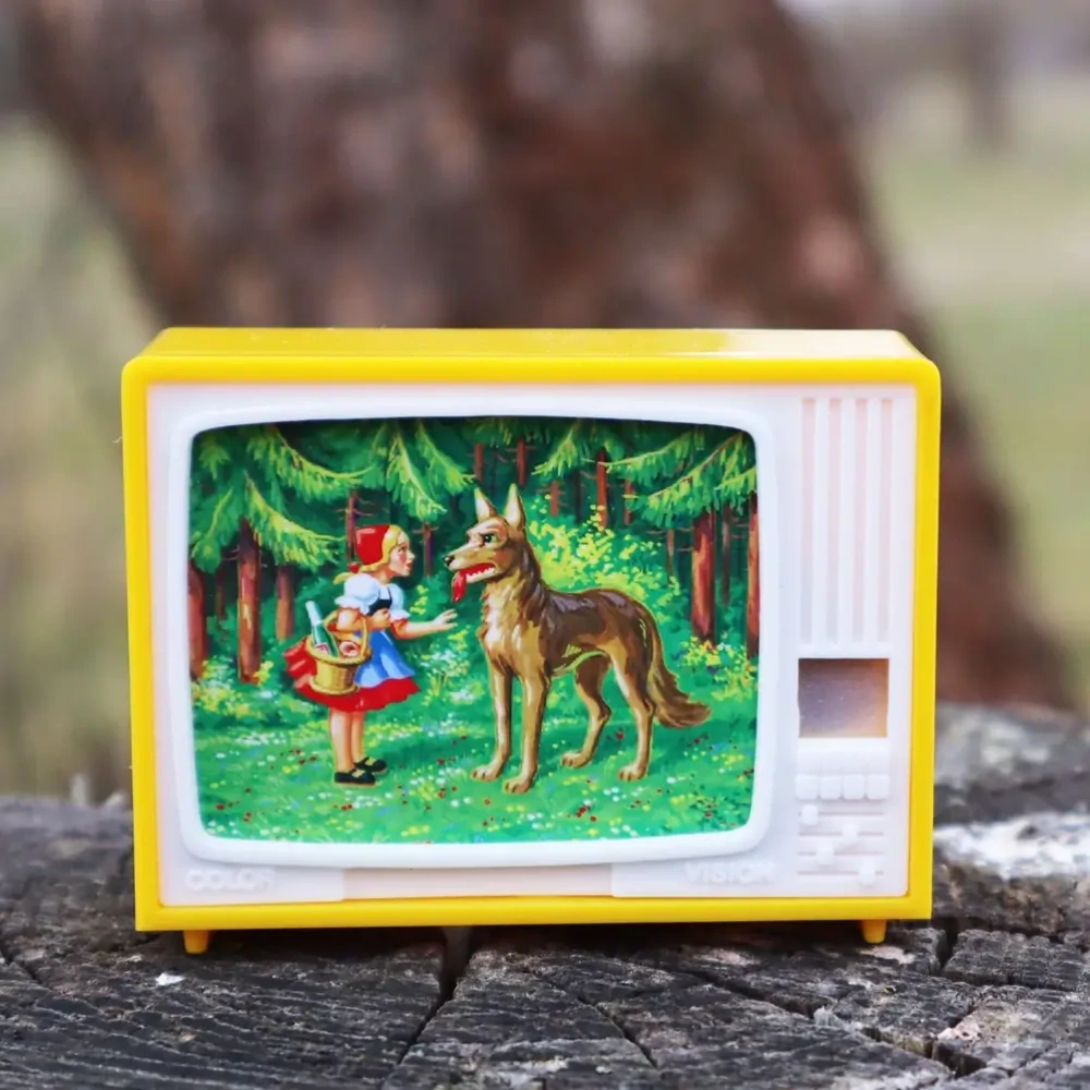 O Červené Karkulce - klikací TV (retro hračka)