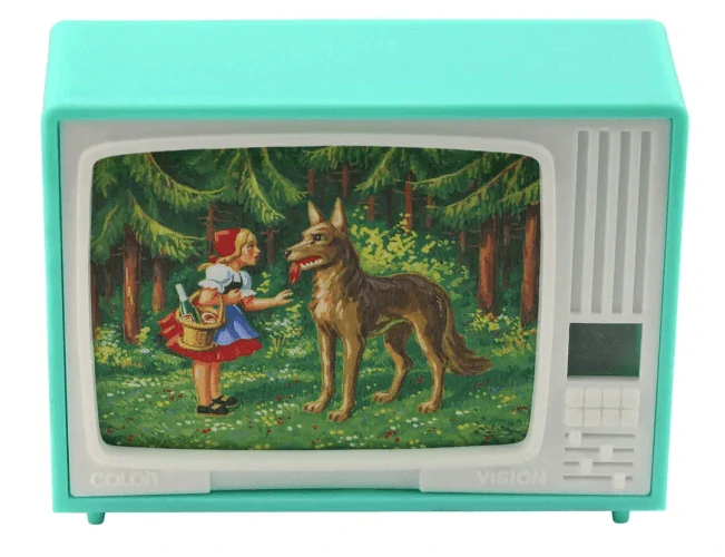 O Červené Karkulce - klikací TV (retro hračka)
