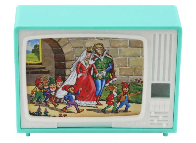 Sněhurka a sedm trpaslíků - klikací TV (retro hračka)