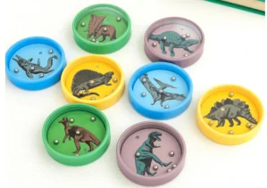 Kuličkový hlavolam dinosauři - průměr 5 cm