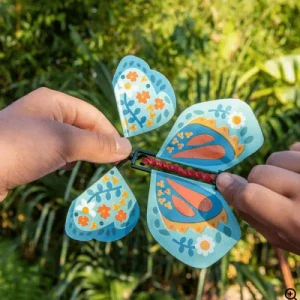 Létající motýl na gumičku