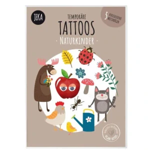 Tetování příroda - 66 tetovaček (hmyz, kytičky, farma, zvířátka a ovoce a zelenina)