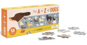 Puzzle pejskové od A po Z: metr dlouhé, 58 dílků