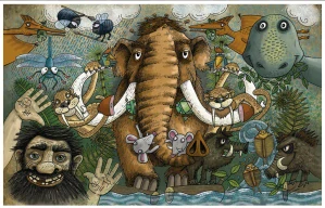 Pucleso Pravěk (puzzle a pexeso v jednom)