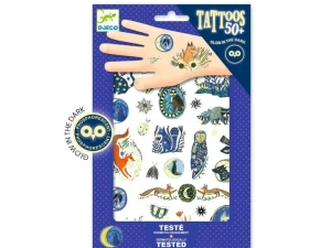 Tetování Noční příroda Djeco (svítí ve tmě)