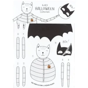 Halloweenská vystřihovánka kočka