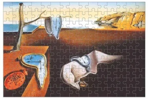 Micro puzzle Perzistence paměti Salvador Dali (Persitència de la memòria; 150 dílků, 10 x 15 cm) 