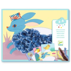 DJECO Kreativní sada Wool & Velcro - Zvířátka s čepicí Djeco