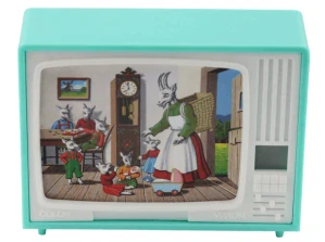 O neposlušných kůzlátkách - klikací TV (retro hračka)