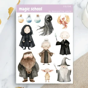 Samolepky Škola čar a kouzel - Harry Potter