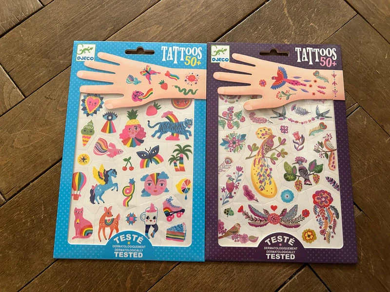 Dvoje tetování Djeco - 10% sleva