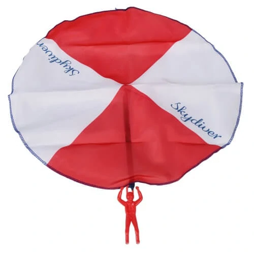 Parašutista s padákem