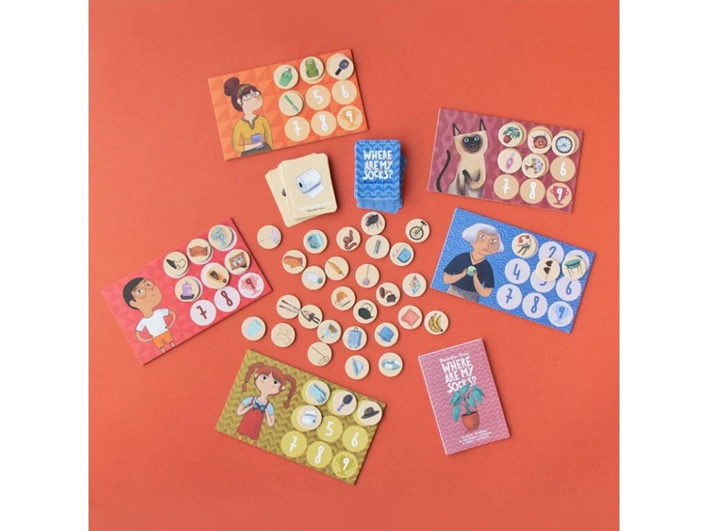 Kde jsou moje ponožky? - hra ve stylu loto