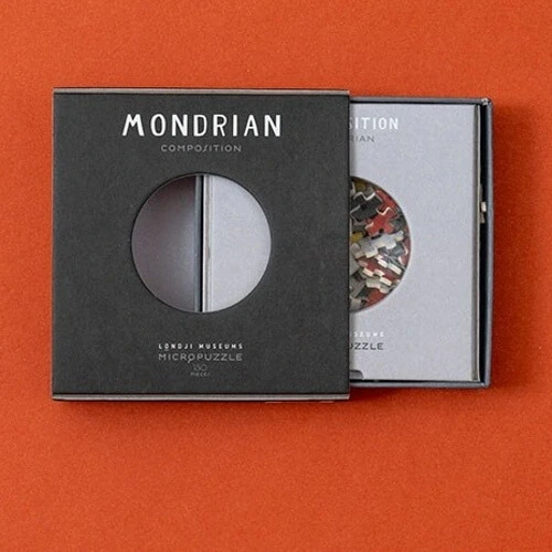 Puzzle Kompozice 150 dílků s lupou (Piet Mondrian)