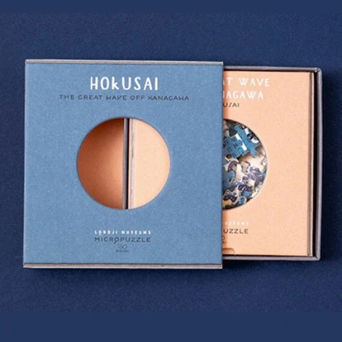 Puzzle Velká vlna 150 dílků s lupou (Kacušika Hokusai)