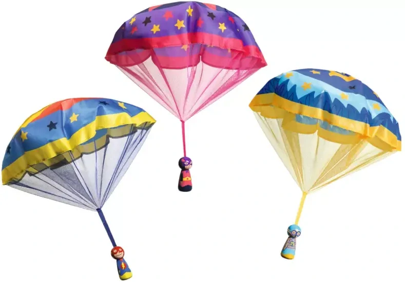 Dřevěný parašutista Flying Heroes - Super Flash