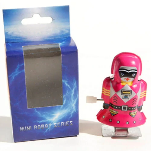 Plechový robot na klíček (robotka)