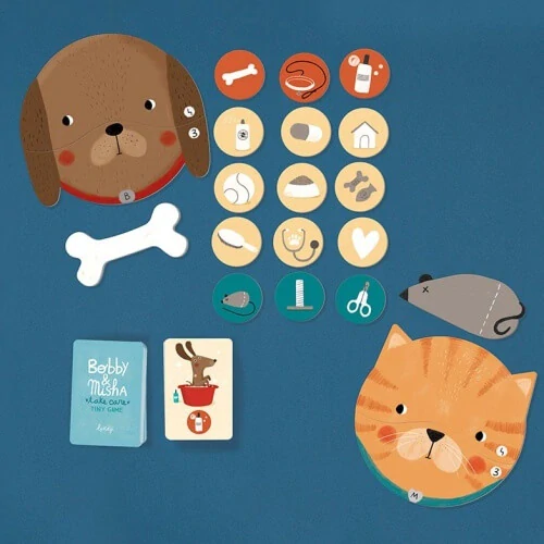 Bobby & Misha - kapesní hra na paměť