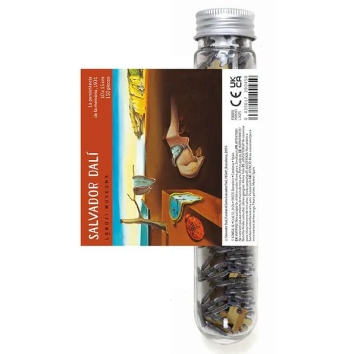 Micro puzzle Perzistence paměti Salvador Dali (Persitència de la memòria; 150 dílků, 10 x 15 cm) 