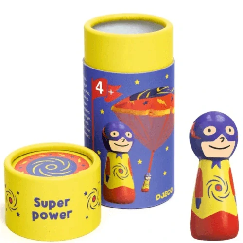 Dřevěný parašutista - Super Power