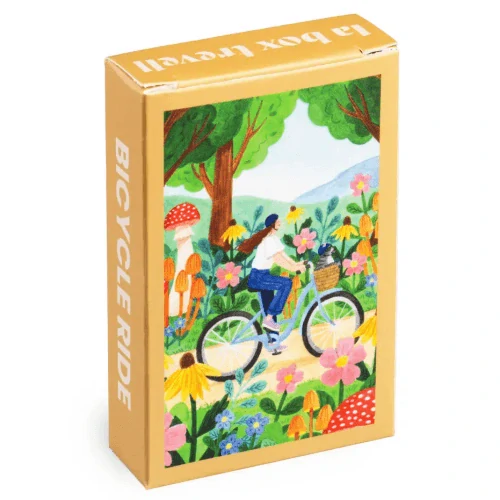 Puzzle do kapsy Jízda na kole (99 dílků, 10 x 14 cm) 