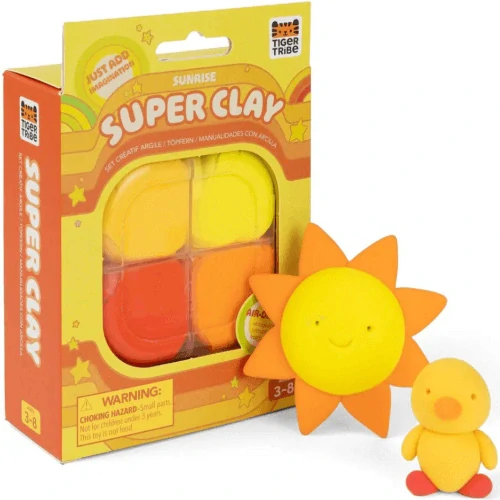 Tiger Tribe Super Clay - Sada 4 plastelín - kuřátko a sluníčko