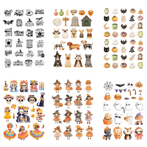 250 samolepek Halloween - velká sada