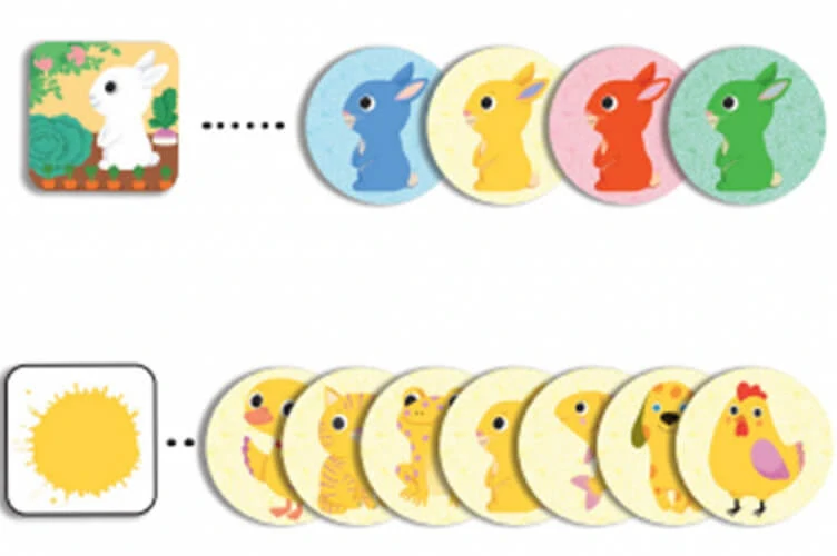 Little Select - vyber správné zvířátko nebo barvu (obdoba prší)