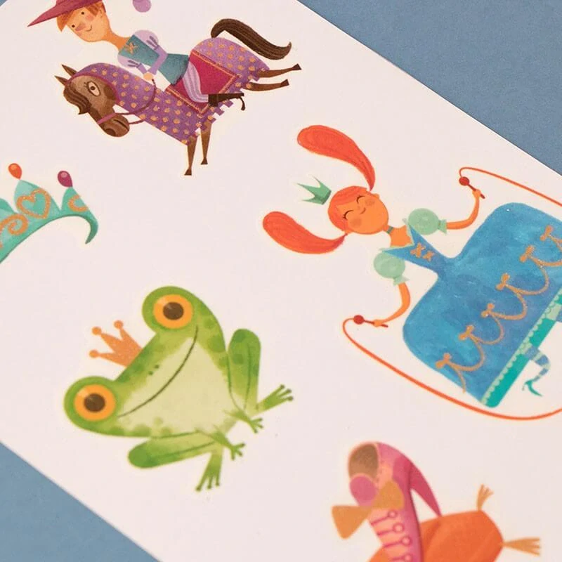 Tetování Princezny - 10 tetovaček Londji (princezna, princ, koruna, zámek, aj.)