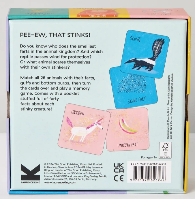 Pexeso s prdícími zvířátky (Did you Fart?) 