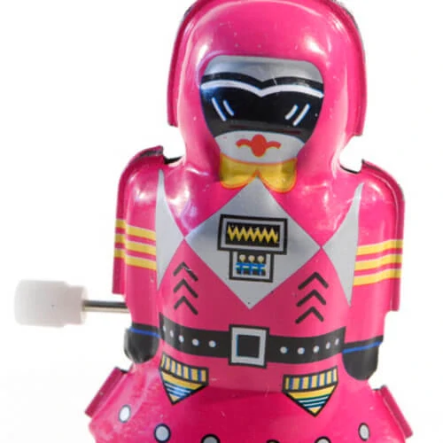 Plechový robot na klíček (robotka)