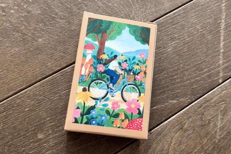 Puzzle do kapsy Jízda na kole (99 dílků, 10 x 14 cm) 