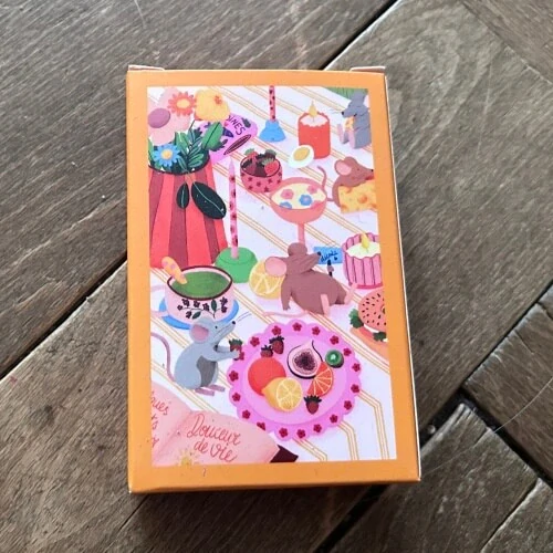 Puzzle do kapsy Myší hostina (99 dílků, 10 x 14 cm) 
