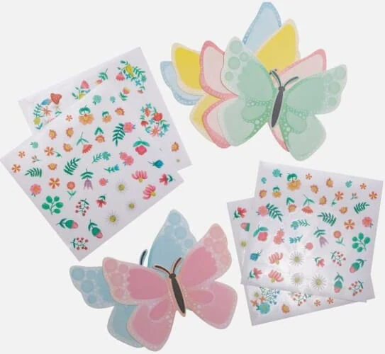 Samolepky motýlci - kreativní sada Tiger Tribe