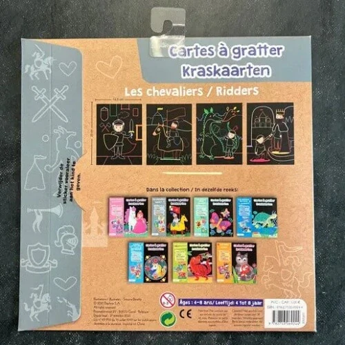 Vyškrabávací obrázky Rytíři