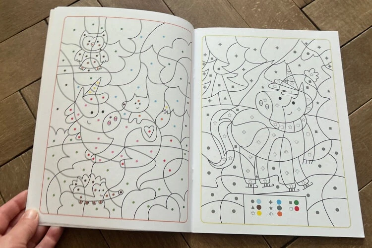 Malování podle čísel Jednorožci