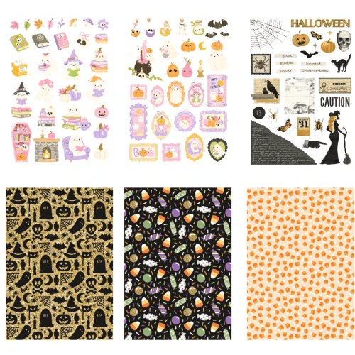 250 samolepek Halloween - velká sada