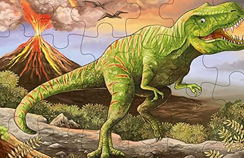 Dřevěné puzzle dinosauři 24 dílků (12 x 16,5 cm)