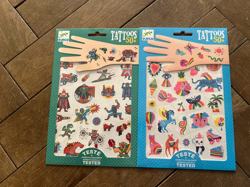 Dvoje tetování Djeco - 10% sleva