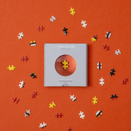 Puzzle Kompozice 150 dílků s lupou (Piet Mondrian)