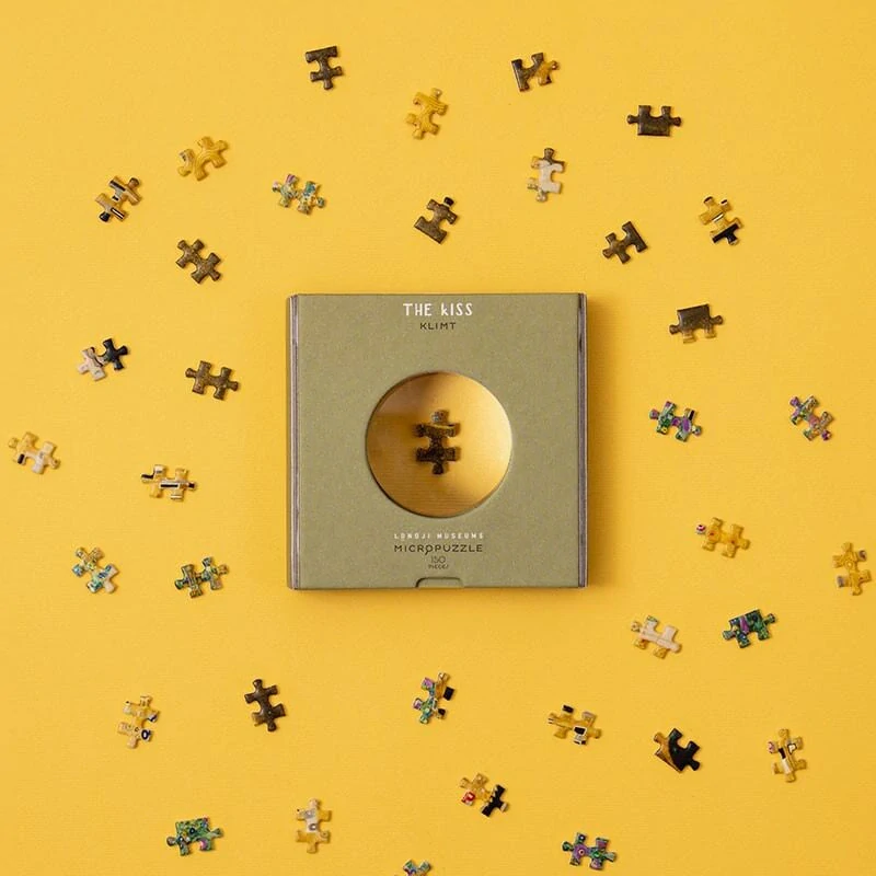 Puzzle Polibek 150 dílků s lupou (Gustav Klimt)