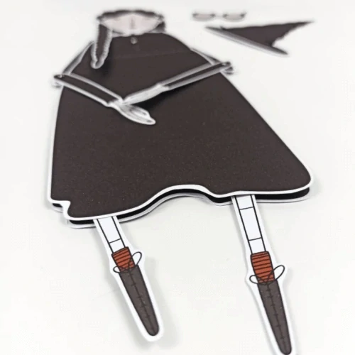 Halloweenská vystřihovánka čarodějka