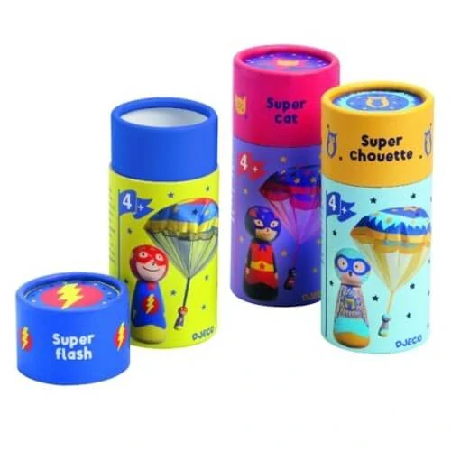 Dřevěný parašutista Flying Heroes - Super Cat