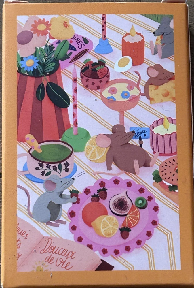 Puzzle do kapsy Myší hostina (99 dílků, 10 x 14 cm) 