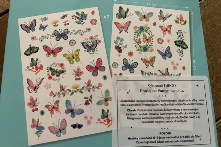 Tetování Motýlci Djeco