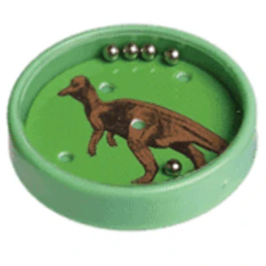Kuličkový hlavolam dinosauři - průměr 5 cm