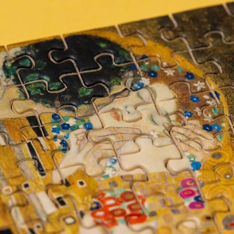 Puzzle Polibek 150 dílků s lupou (Gustav Klimt)