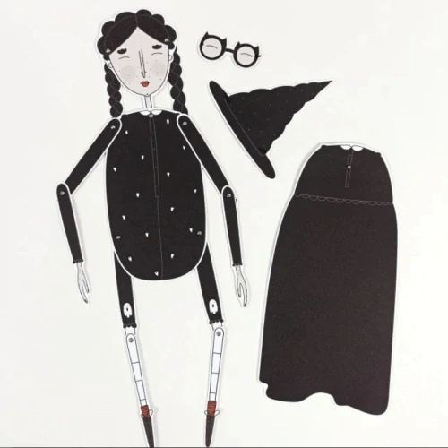 Halloweenská vystřihovánka čarodějka