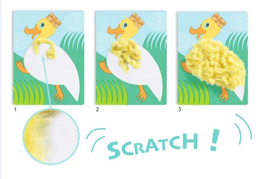 DJECO Kreativní sada Wool & Velcro - Zvířátka s čepicí Djeco