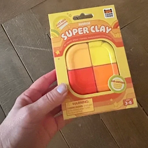 Tiger Tribe Super Clay - Sada 4 plastelín - kuřátko a sluníčko